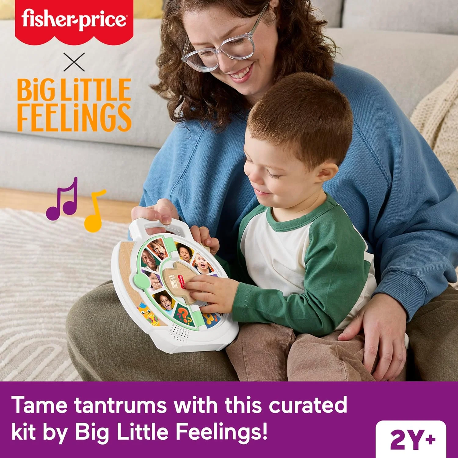 مجموعه آرامش بخش فیشر پرایس برای کودکان نوپا، مجموعه 4 تکه ای از فعالیت ها و نکات فرزندپروری برای رشد اجتماعی و عاطفی کودکان 2 سال به بالا