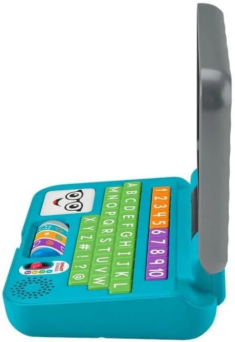 لپ تاپ آموزشی فیشر-پرایس، اسباب بازی الکترونیکی، محتوای آموزشی پیشرونده، برای نوزادان از 6 ماهگی، نسخه: آلمانی، HGX00