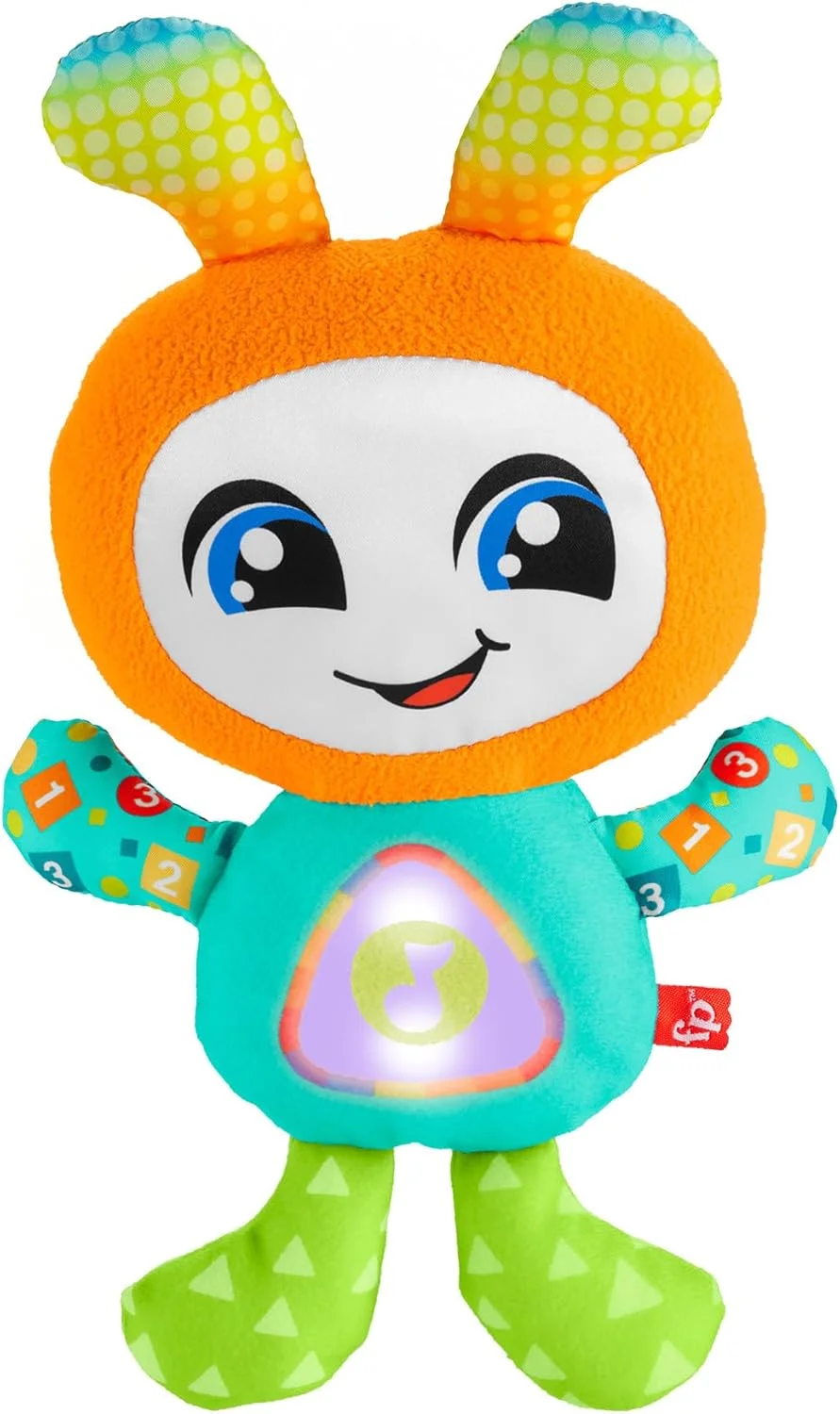 اسباب بازی آموزشی Fisher-Price برای نوزادان و کودکان نوپا، DJ Groovin' Go با نور و صداهای موزیکال برای کودکان از 6 ماهگی، نسخه آلمانی، HWY28