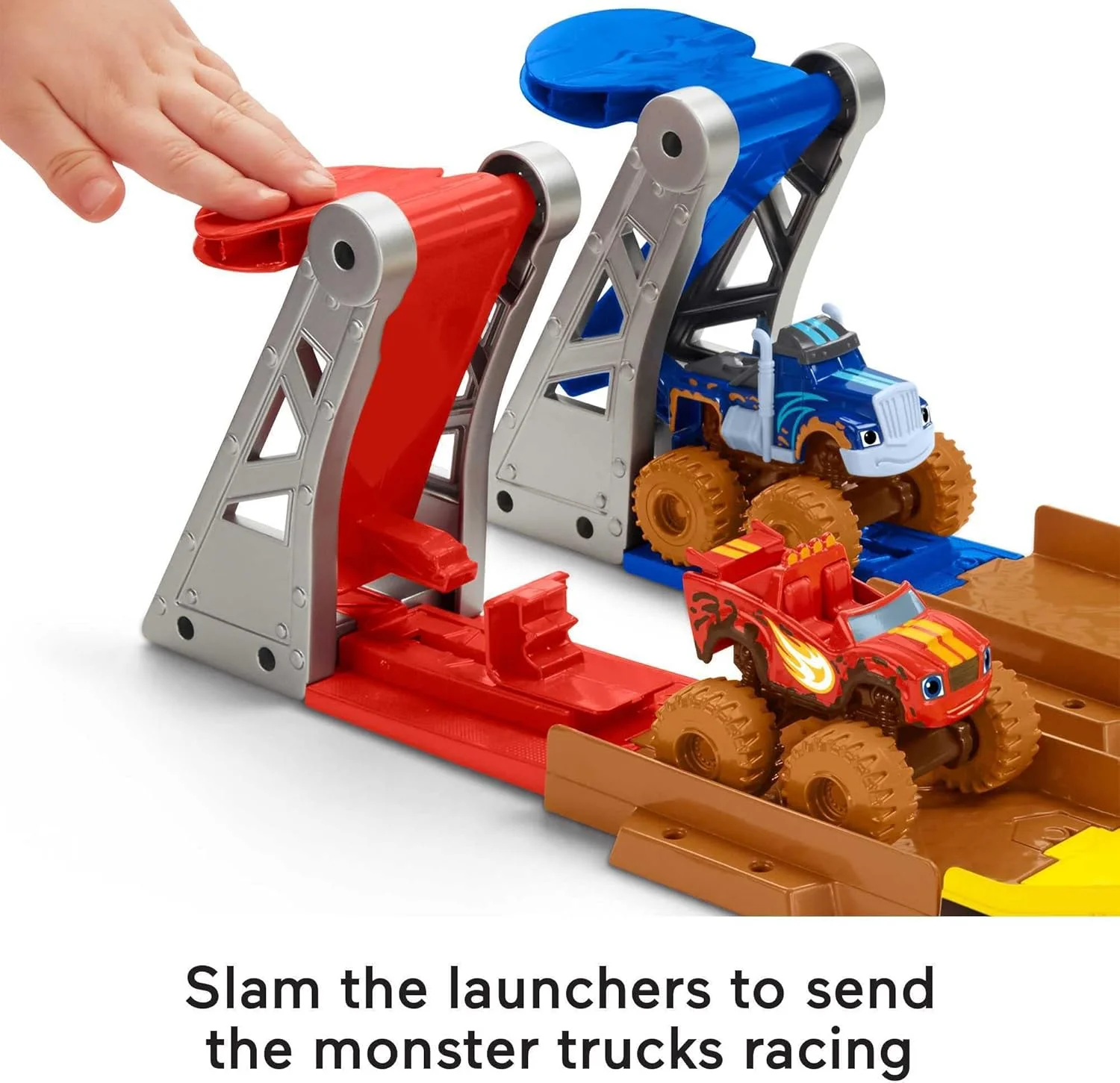 پیست مسابقه باتلاق گِل فیشر پرایس Blaze and the Monster Machines، مجموعه بازی وسایل نقلیه با اسلایم گِل برای کودکان پیش دبستانی 3 سال به بالا