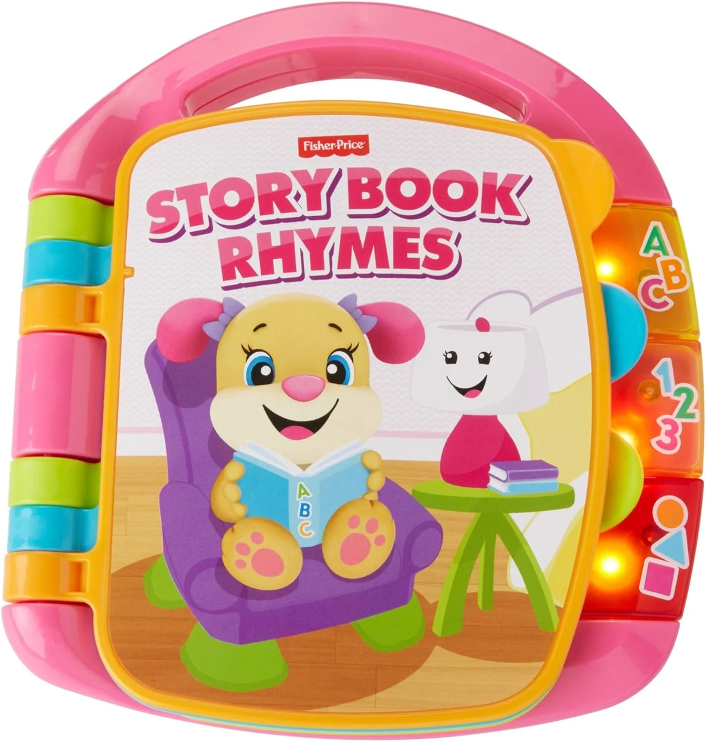 کتاب داستان موزیکال فیشر پرایس مدل Laugh & Learn - کتاب داستان الکترونیکی صورتی