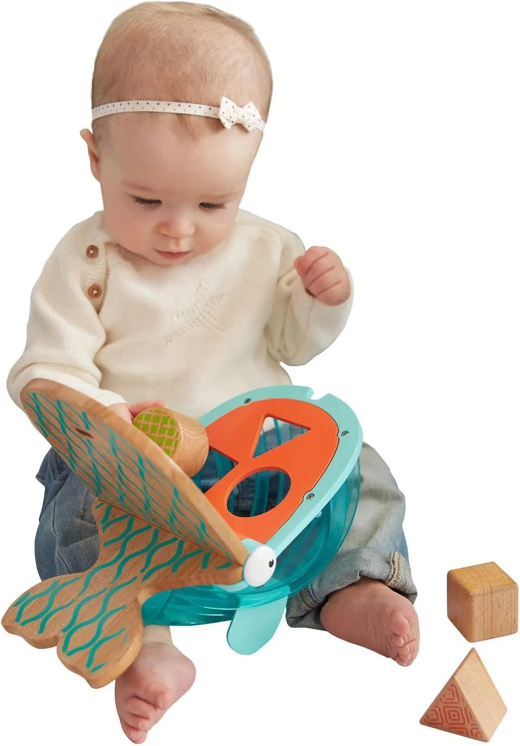 اسباب بازی های چوبی Fisher-Price، مرتب ساز اشکال نهنگ گوژپشت گرسنه
