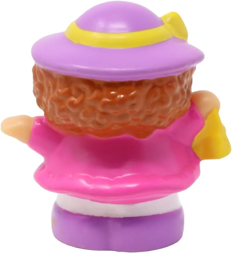 قطعه جایگزین Fisher-Price برای خانه عروسکی Little People Tea Party مدل B3004 - فیگور جایگزین مگی با لباس صورتی و کلاه
