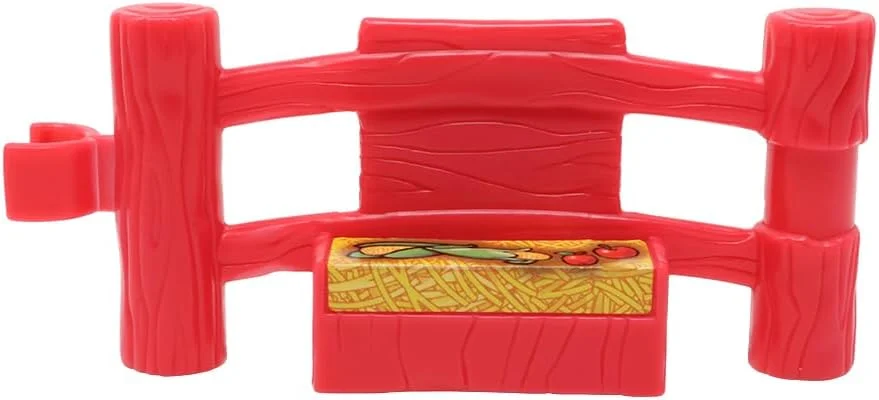 قطعه جایگزین فیشر پرایس برای مجموعه حیوانات کوچک، باغ وحش، مزرعه و سافاری مدل 77984 - میله حصار قرمز جایگزین با برچسب تلفن