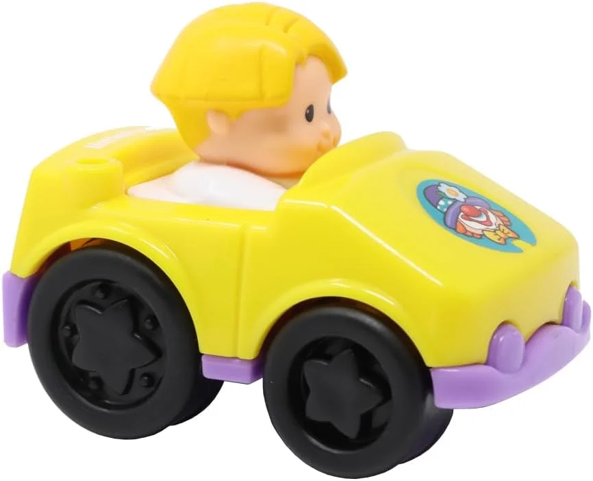 قطعه جایگزین فیشر-پرایس، ماشین چرخ‌دار کوچک با فیگور ادی، مناسب برای مجموعه بازی پارک تفریحی Y8854