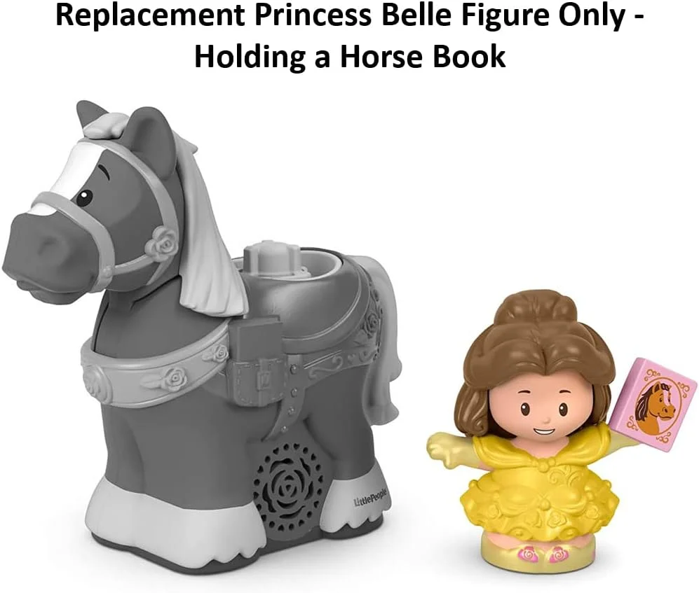 فیگور جایگزین پرنسس بل به همراه کتاب اسب برای ست اسباب بازی Fisher-Price Little People Princess Belle and Philippe GNG89