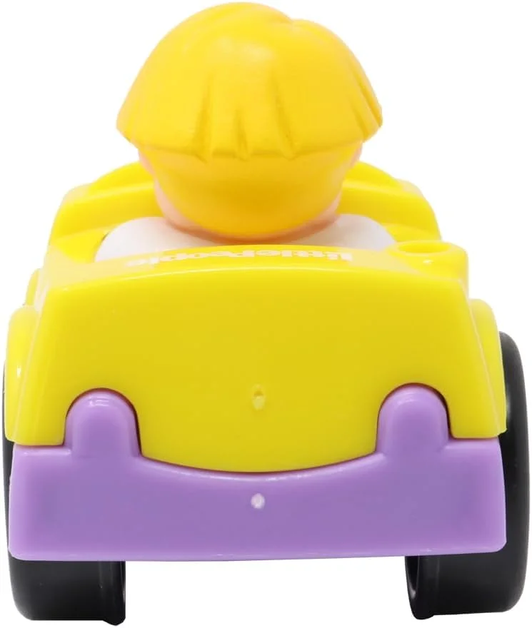 قطعه جایگزین فیشر-پرایس، ماشین چرخ‌دار کوچک با فیگور ادی، مناسب برای مجموعه بازی پارک تفریحی Y8854