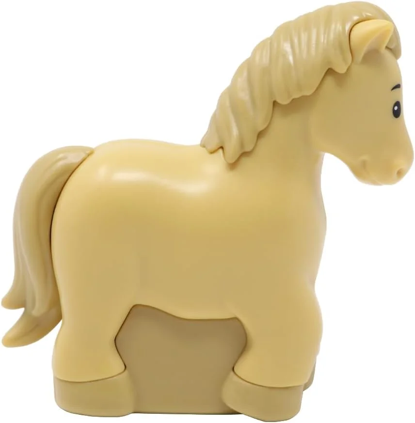 قطعه جایگزین اسباب بازی فیشر پرایس برای مجموعه بازی مزرعه حیوانات Little People مدل HMJ60 - اسب قهوه ای