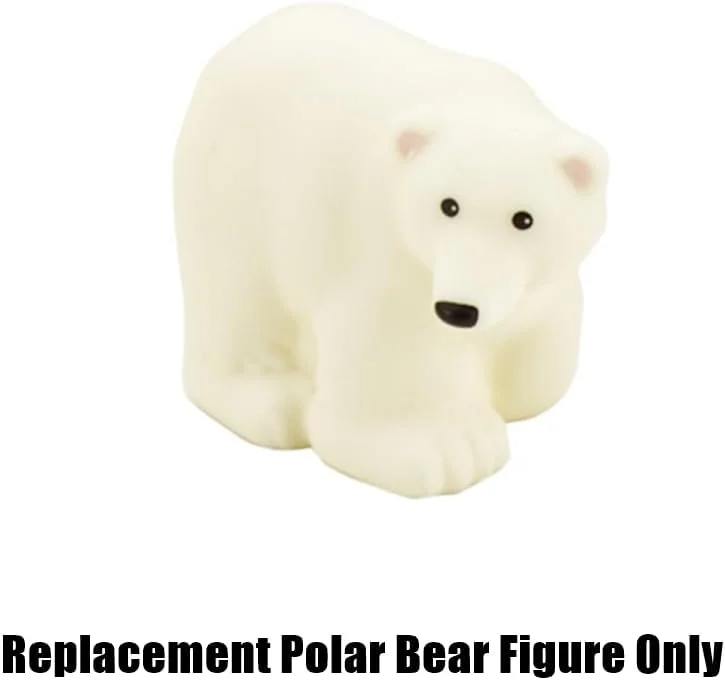 فیگور خرس قطبی سفید جایگزین برای قطار باغ وحش Fisher-Price Little People مدل CMP36