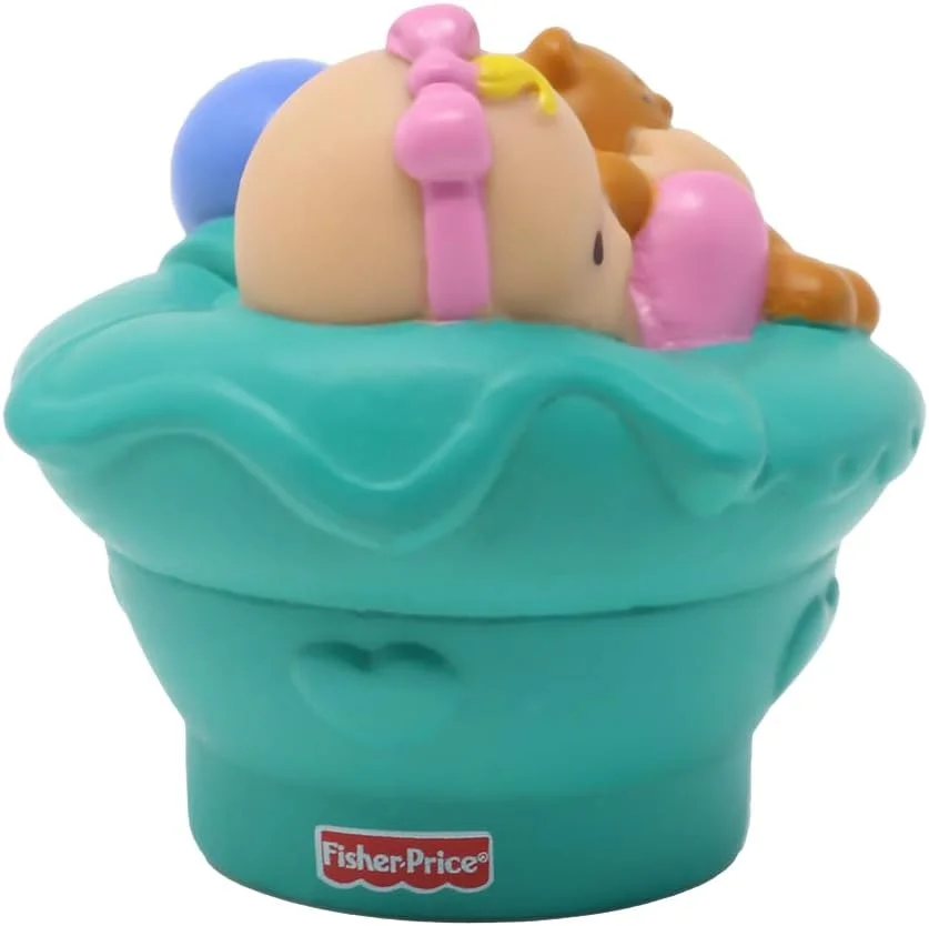 قطعه جایگزین برای خانه عروسکی Fisher-Price Little People Sweet Sounds مدل 77975 - فیگور نوزاد مو بلوند نشسته قطعه جایگزین برای خانه عروسکی Fisher-Price Little People Sweet Sounds مدل 77975 - فیگور نوزاد مو بلوند نشسته