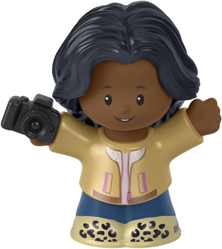 قطعه جایگزین Fisher-Price Little People Career Playset - HBW68 ~ فیگور عکاس جایگزین ~ با ژاکت قهوه ای و دوربین 35 میلی متری ~ سازگار با سایر مجموعه ها!