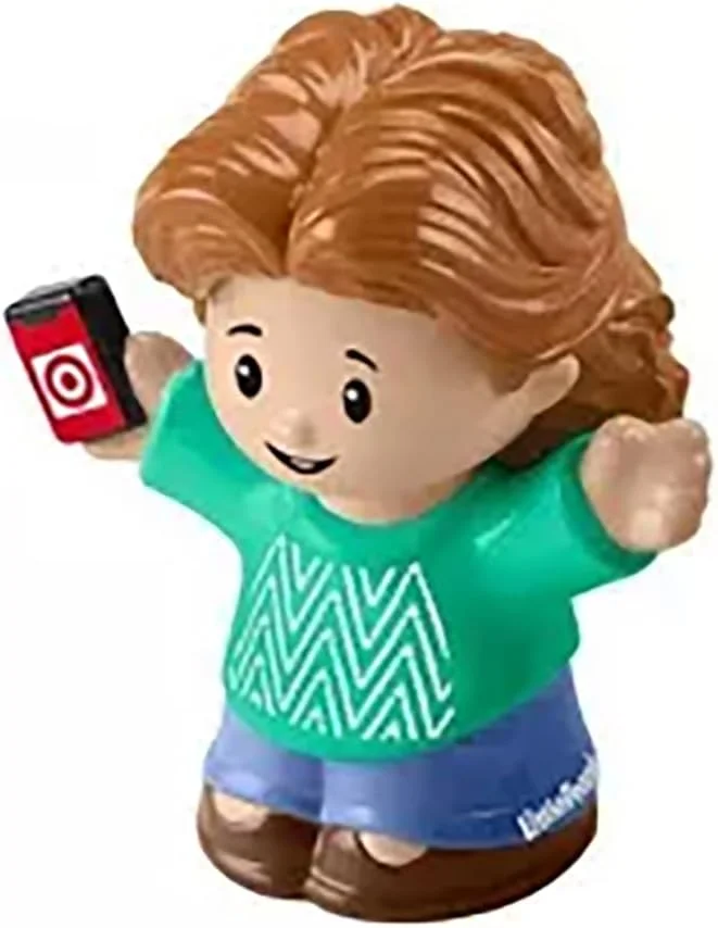 قطعه جایگزین فیگور خریدار مادر برای خانه عروسکی Fisher-Price Little People Target Run مدل HXX97 قطعه جایگزین فیگور خریدار مادر برای خانه عروسکی Fisher-Price Little People Target Run مدل HXX97