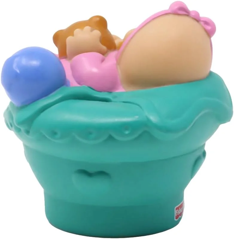 قطعه جایگزین برای خانه عروسکی Fisher-Price Little People Sweet Sounds مدل 77975 - فیگور نوزاد مو بلوند نشسته قطعه جایگزین برای خانه عروسکی Fisher-Price Little People Sweet Sounds مدل 77975 - فیگور نوزاد مو بلوند نشسته