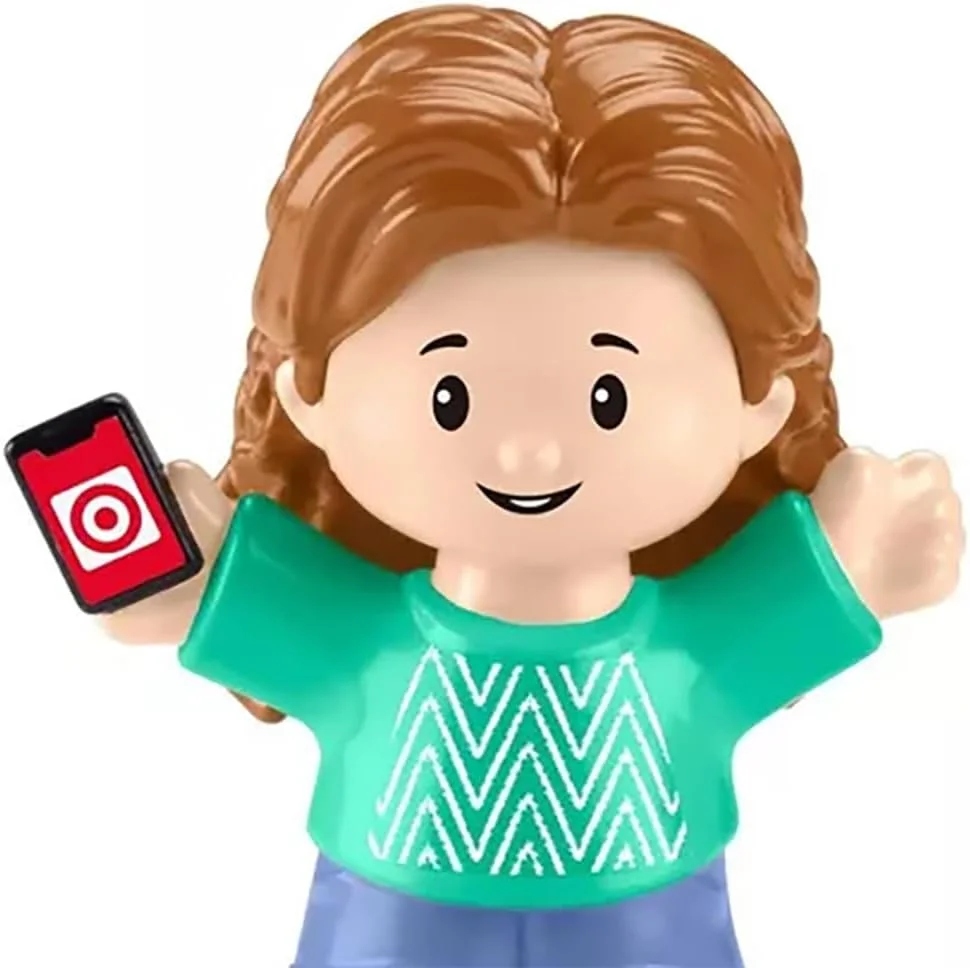 قطعه جایگزین فیگور خریدار مادر برای خانه عروسکی Fisher-Price Little People Target Run مدل HXX97 قطعه جایگزین فیگور خریدار مادر برای خانه عروسکی Fisher-Price Little People Target Run مدل HXX97