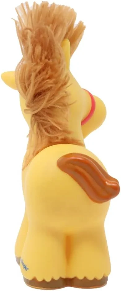 قطعه جایگزین اسباب بازی مزرعه لمسی و کلکسیونی Little People فیشر پرایس مدل K0104 - فیگور اسب قهوه ای با یال نرم