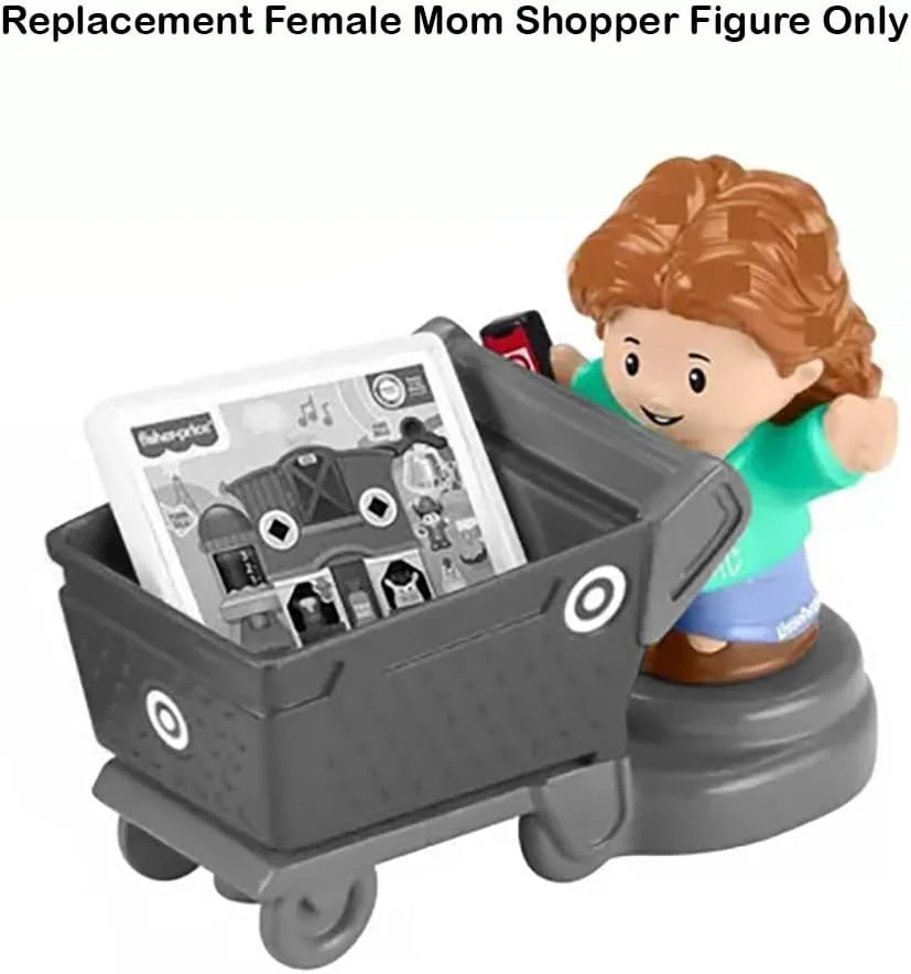 قطعه جایگزین فیگور خریدار مادر برای خانه عروسکی Fisher-Price Little People Target Run مدل HXX97 قطعه جایگزین فیگور خریدار مادر برای خانه عروسکی Fisher-Price Little People Target Run مدل HXX97