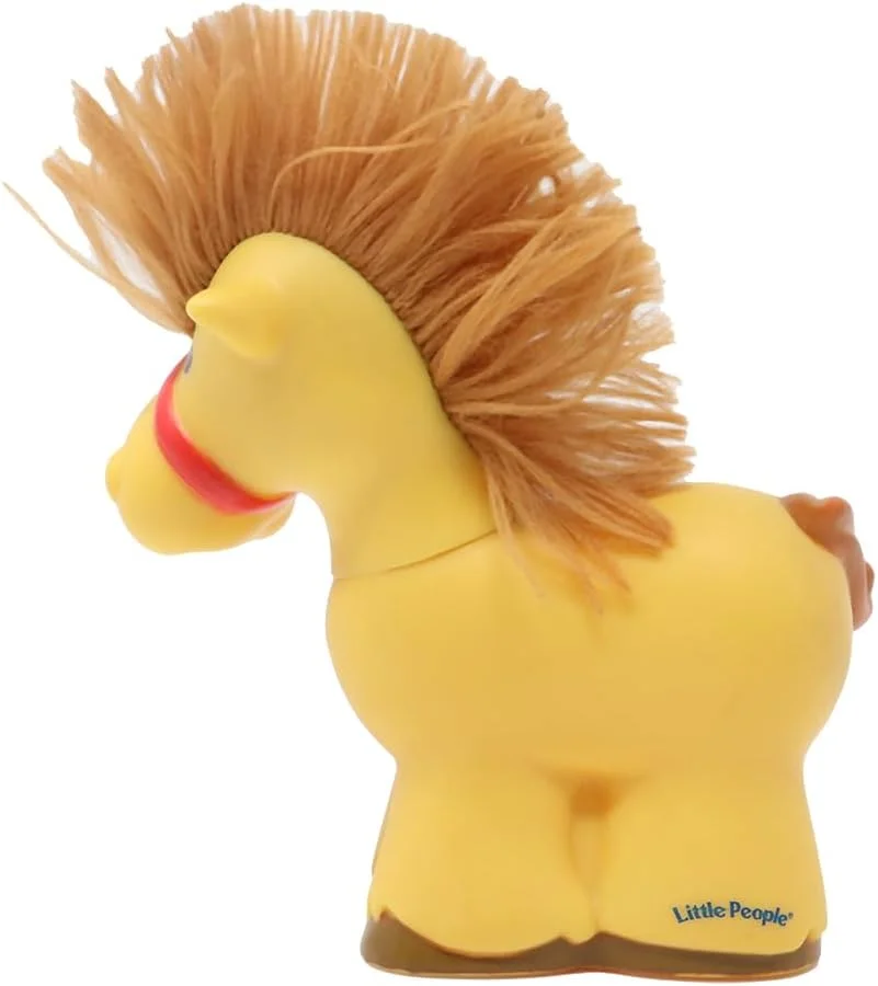 قطعه جایگزین اسباب بازی مزرعه لمسی و کلکسیونی Little People فیشر پرایس مدل K0104 - فیگور اسب قهوه ای با یال نرم