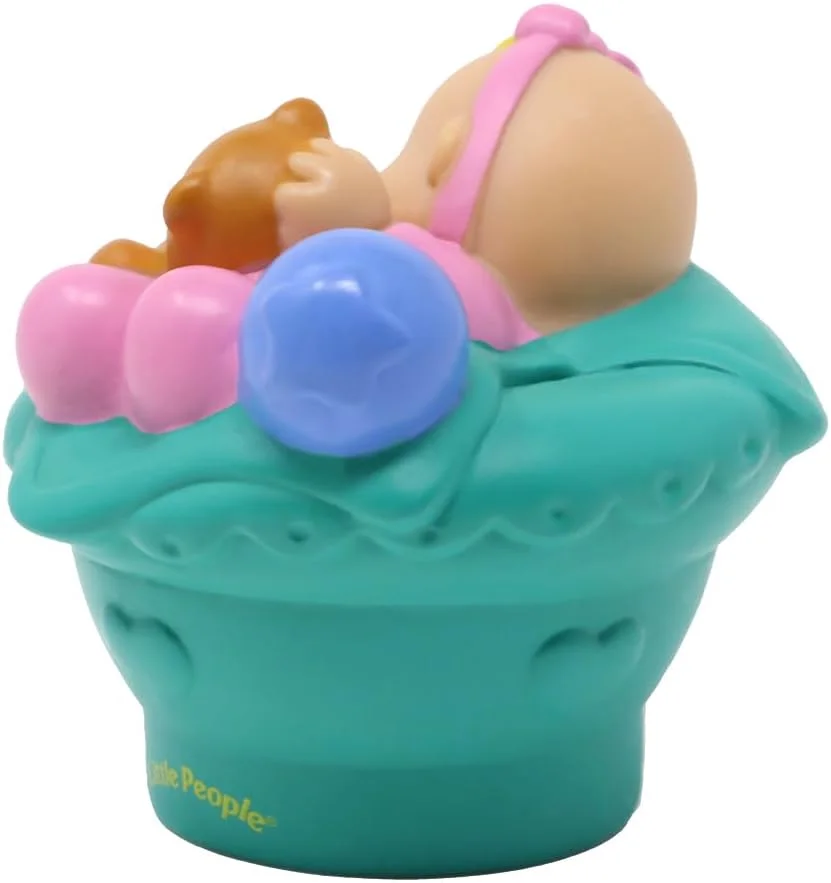 قطعه جایگزین برای خانه عروسکی Fisher-Price Little People Sweet Sounds مدل 77975 - فیگور نوزاد مو بلوند نشسته قطعه جایگزین برای خانه عروسکی Fisher-Price Little People Sweet Sounds مدل 77975 - فیگور نوزاد مو بلوند نشسته