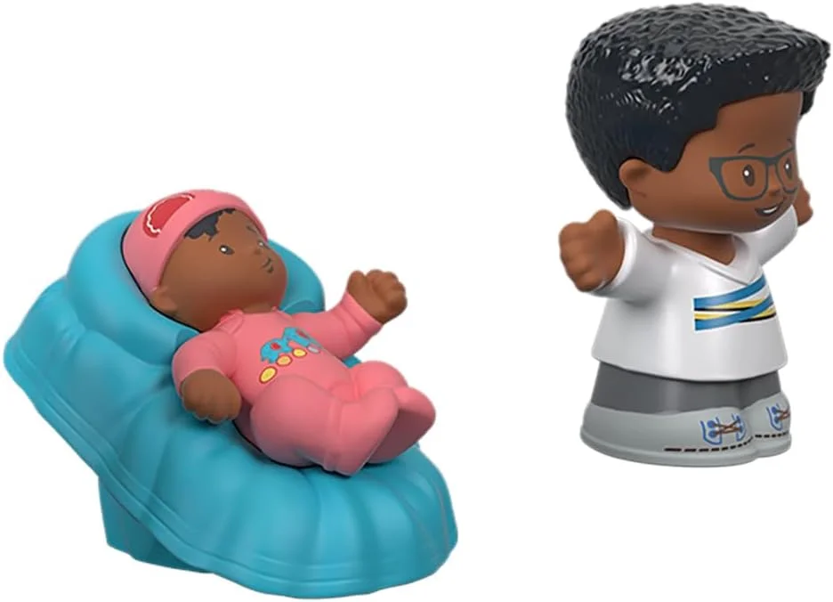 قطعات جایگزین Fisher-Price برای خانه عروسکی Little People Big Helpers مدل FRM74 - فیگورهای جایگزین خانواده آفریقایی-آمریکایی شامل پدر، مادر و نوزاد قطعات جایگزین Fisher-Price برای خانه عروسکی Little People Big Helpers مدل FRM74 - فیگورهای جایگزین خانواده آفریقایی-آمریکایی شامل پدر، مادر و نوزاد