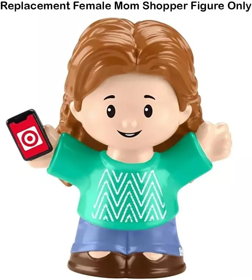 قطعه جایگزین فیگور خریدار مادر برای خانه عروسکی Fisher-Price Little People Target Run مدل HXX97 قطعه جایگزین فیگور خریدار مادر برای خانه عروسکی Fisher-Price Little People Target Run مدل HXX97