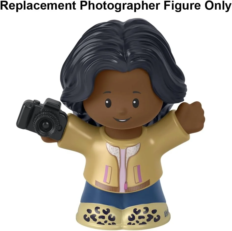 قطعه جایگزین Fisher-Price Little People Career Playset - HBW68 ~ فیگور عکاس جایگزین ~ با ژاکت قهوه ای و دوربین 35 میلی متری ~ سازگار با سایر مجموعه ها! قطعه جایگزین Fisher-Price Little People Career Playset - HBW68 ~ فیگور عکاس جایگزین ~ با ژاکت قهوه ای و دوربین 35 میلی متری ~ سازگار با سایر مجموعه ها!
