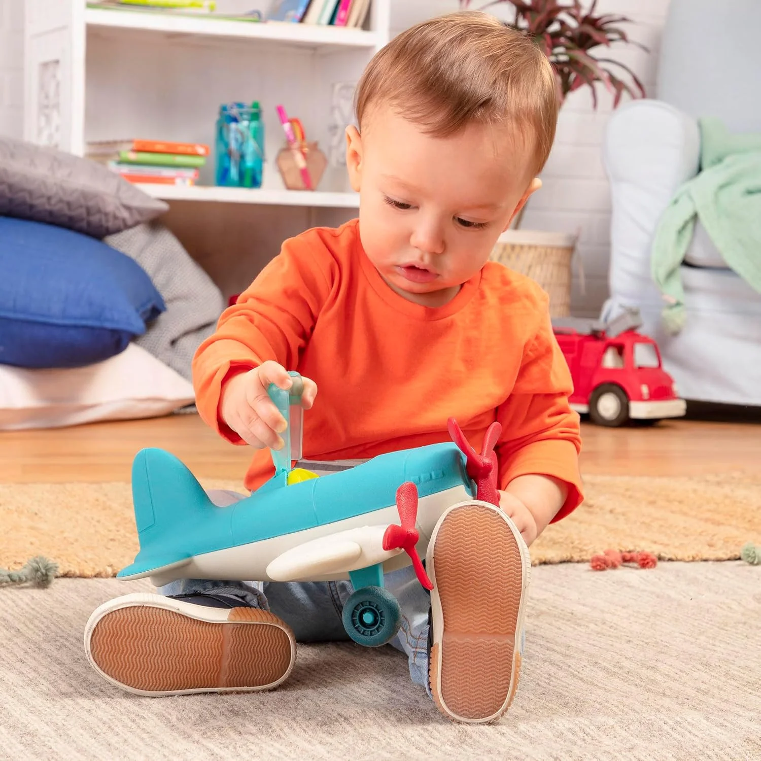 هواپیمای چرخ‌دار رنگارنگ باتات مدل VE1007Z