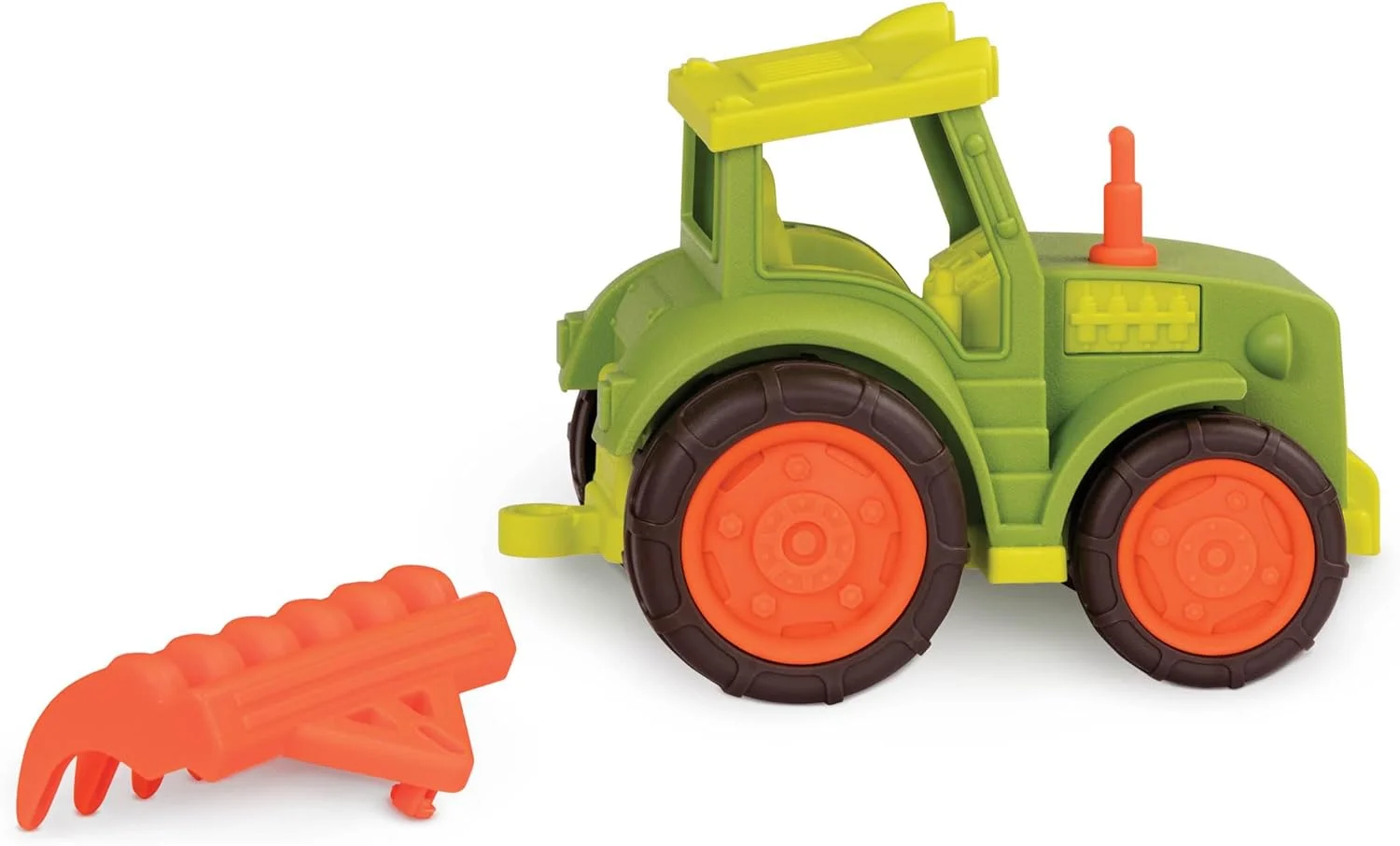 تراکتور اسباب بازی با چنگک واندر ویلز بای باتات - اسباب بازی مزرعه ای رشدی برای کودکان و نوپاها - کامیون اسباب بازی بادوام و محکم - تراکتور - 1 سال به بالا