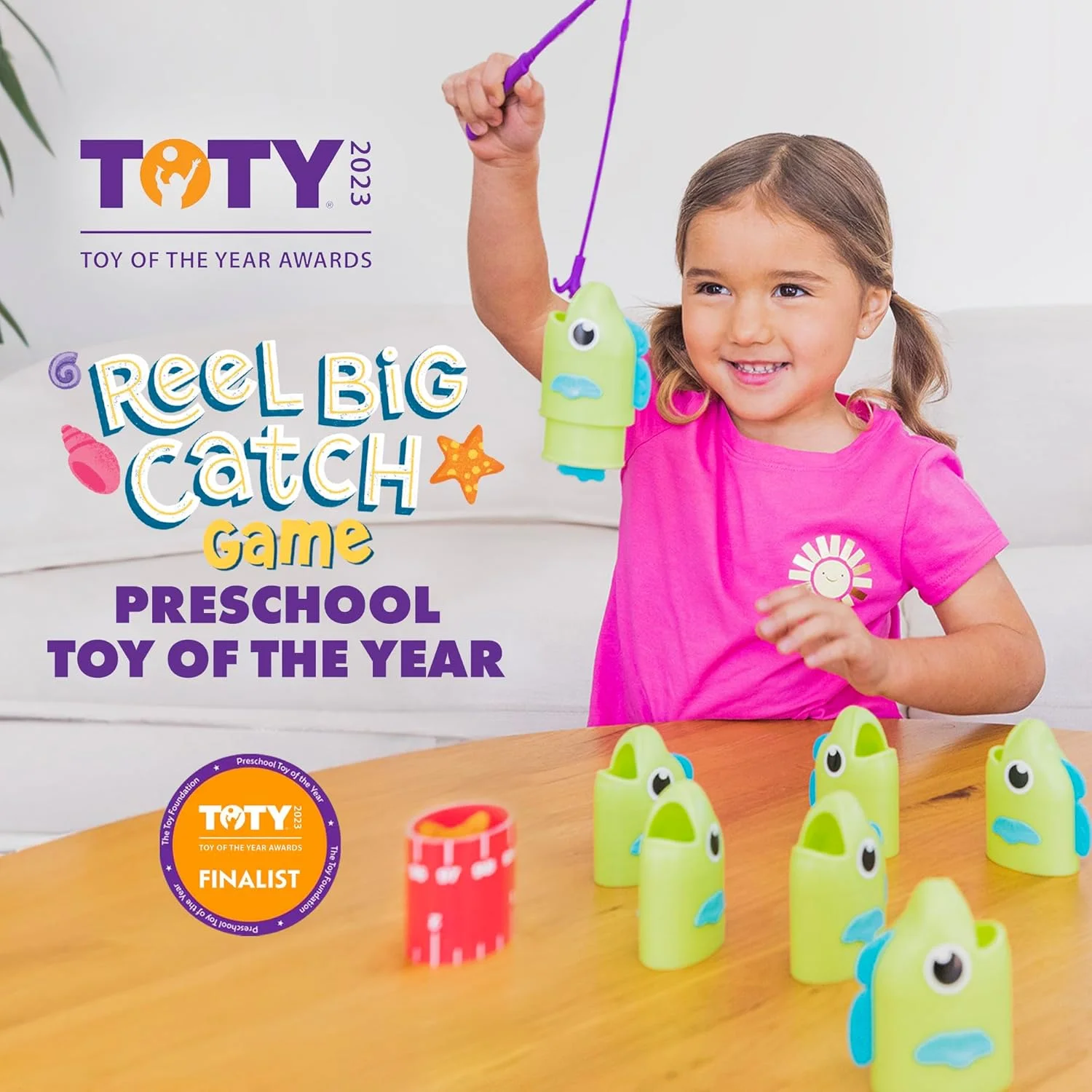 بازی آموزشی صید بزرگ Educational Insights، بازی ریاضی زودهنگام پیش دبستانی، اندازه گیری، مناسب پسران و دختران 3 سال به بالا