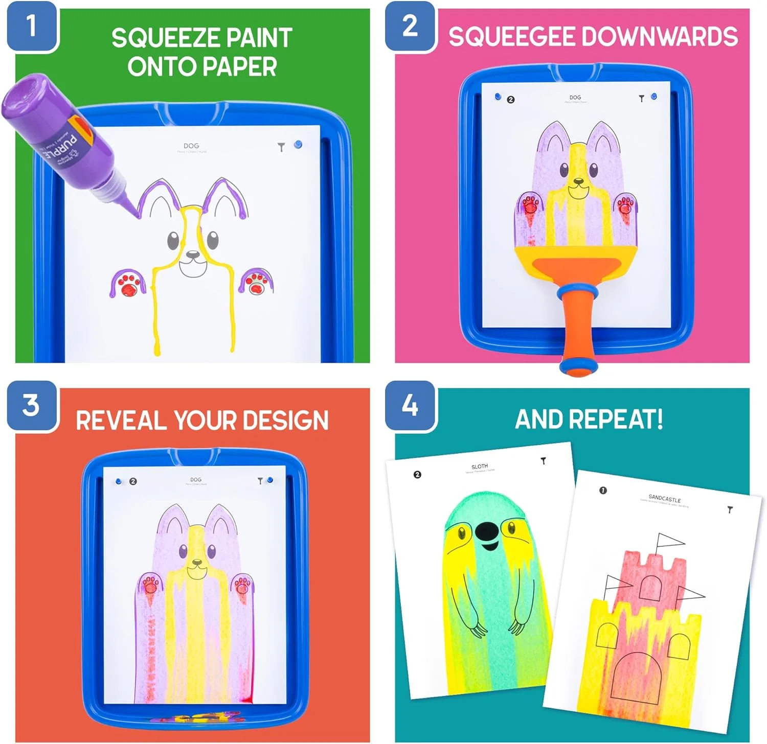 کیت هنر فشاری آموزشی Educational Insights - کیت نقاشی برای کودکان، کیت های نقاشی کودکان، فعالیت های بدون صفحه نمایش و پروژه های DIY، کیت های هنری بدون کثیف کاری برای کودکان، پسران و دختران 5 سال به بالا کیت هنر فشاری آموزشی Educational Insights - کیت نقاشی برای کودکان، کیت های نقاشی کودکان، فعالیت های بدون صفحه نمایش و پروژه های DIY، کیت های هنری بدون کثیف کاری برای کودکان، پسران و دختران 5 سال به بالا