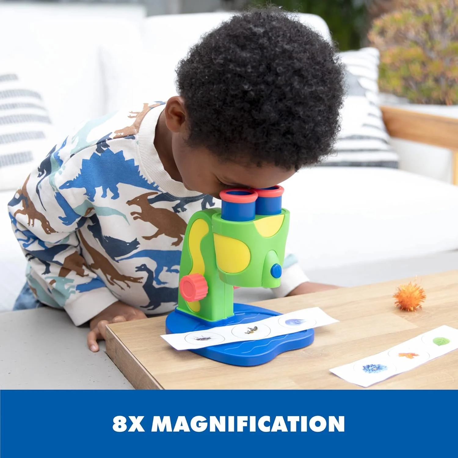 اسباب بازی میکروسکوپ کودکانه GeoSafari Jr. My First، علوم پیش دبستانی، اسباب بازی STEM، هدیه برای پسران و دختران، 3 سال به بالا