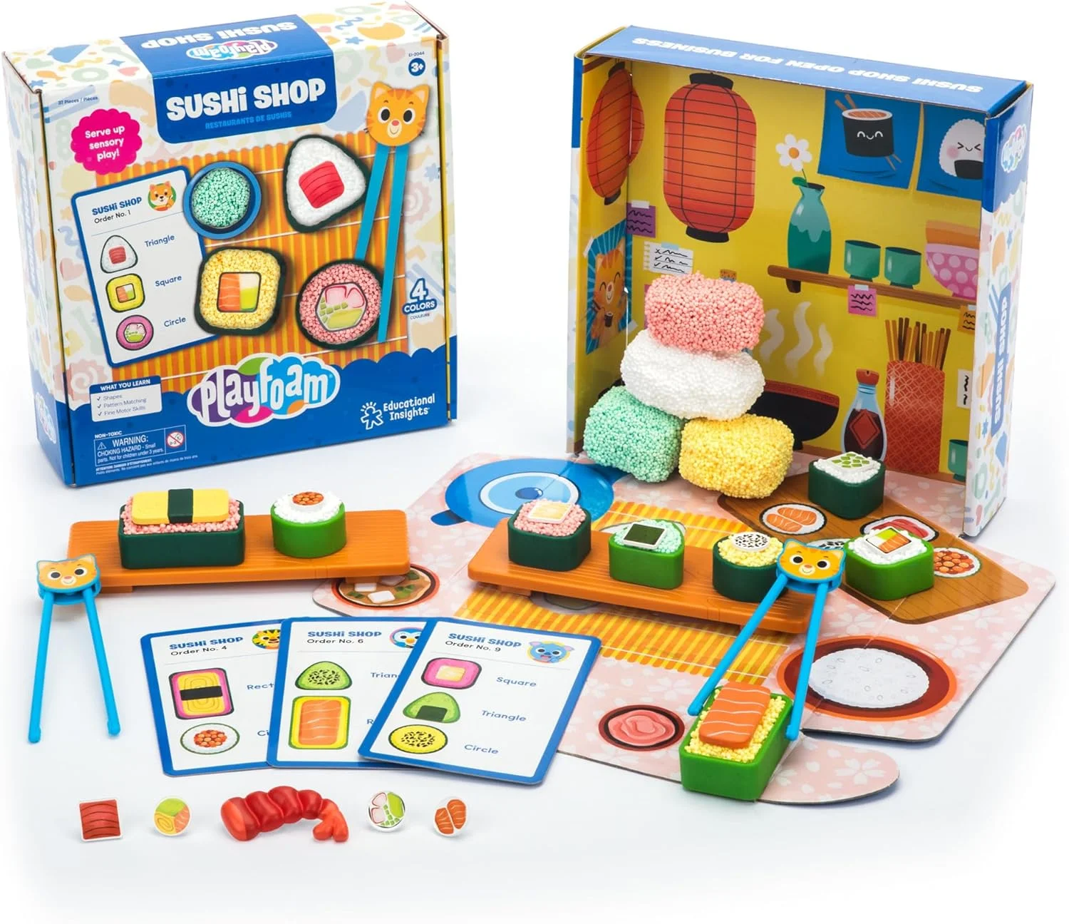 اسباب بازی آموزشی پلی فوم® مسابقه سوشی فروشی - اسباب بازی های حسی پیش دبستانی برای کودکان، اسباب بازی های یادگیری کودکان نوپا، سوشی بازی برای کودکان 3 سال به بالا