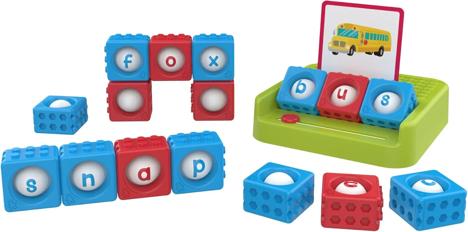 آجرهای الفبای کوچک BubbleBrix™ - اسباب بازی های آموزشی ABC برای کودکان نوپا، بلوک های تشخیص حروف پیش دبستانی، ابزارهای حرکتی ظریف و اسباب بازی های حسی برای کلاس درس کودکان 3 سال به بالا