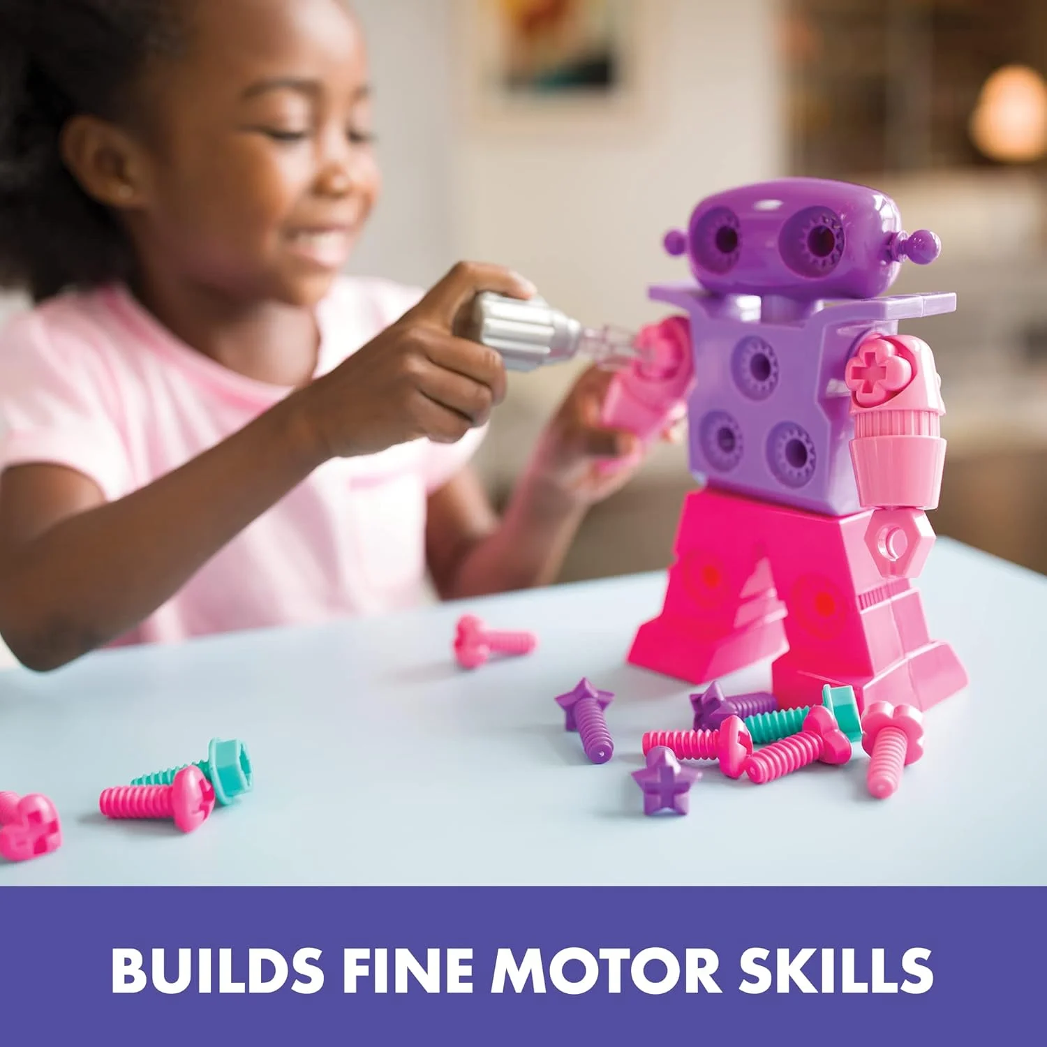 اسباب بازی ربات دریل و طراحی آموزشی، مجموعه 23 قطعه، مجموعه دریل کودکان، اسباب بازی های STEM، هدیه برای کودکان 3 سال به بالا