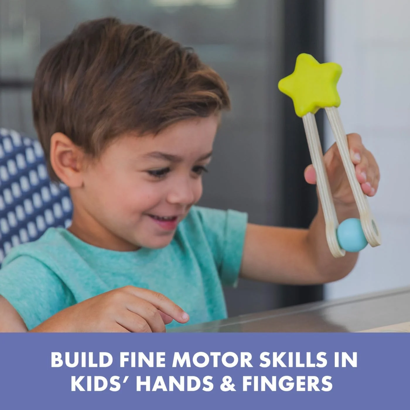 مجموعه ابزار حرکتی ظریف برای کودکان Educational Insights Easy Tweezies - ابزار حرکتی ظریف برای کودکان، لوازم ضروری کلاس های پیش دبستانی و اسباب بازی های درمانی، کیت فعالیت انبر چوبی برای کودکان نوپا 3 سال به بالا