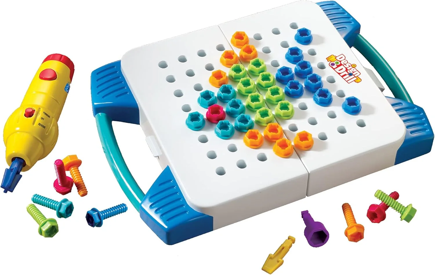 مجموعه ابزار طراحی و دریل آموزشی، مجموعه 66 قطعه ای با اسباب بازی دریل، مجموعه دریل کودکان، اسباب بازی STEM، برای پسران و دختران، 3 سال به بالا