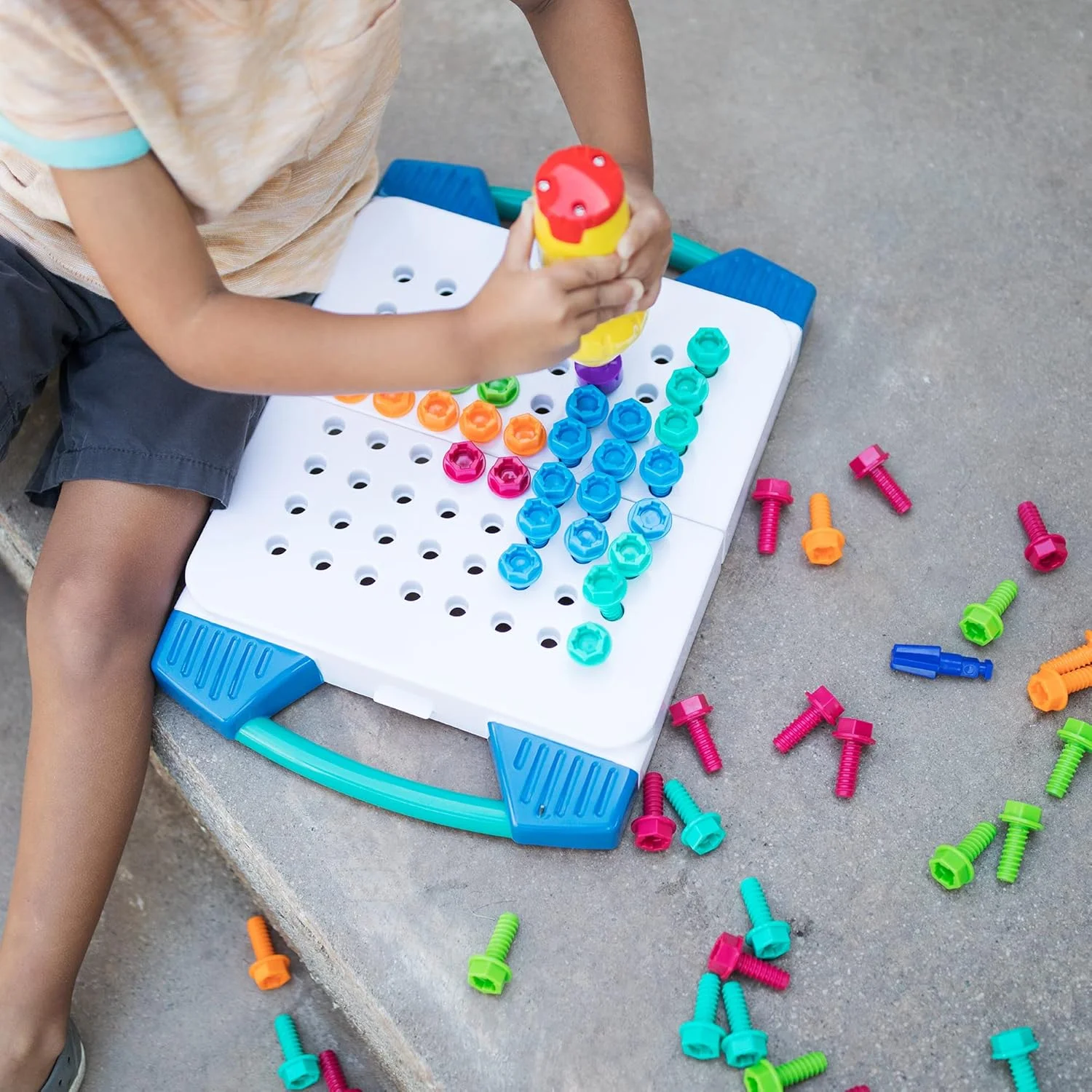 مجموعه ابزار طراحی و دریل آموزشی، مجموعه 66 قطعه ای با اسباب بازی دریل، مجموعه دریل کودکان، اسباب بازی STEM، برای پسران و دختران، 3 سال به بالا