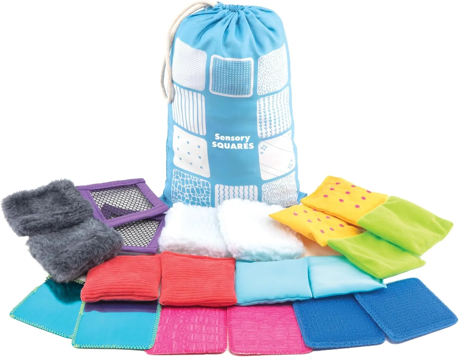 مربع های بافتنی لمسی آموزنده