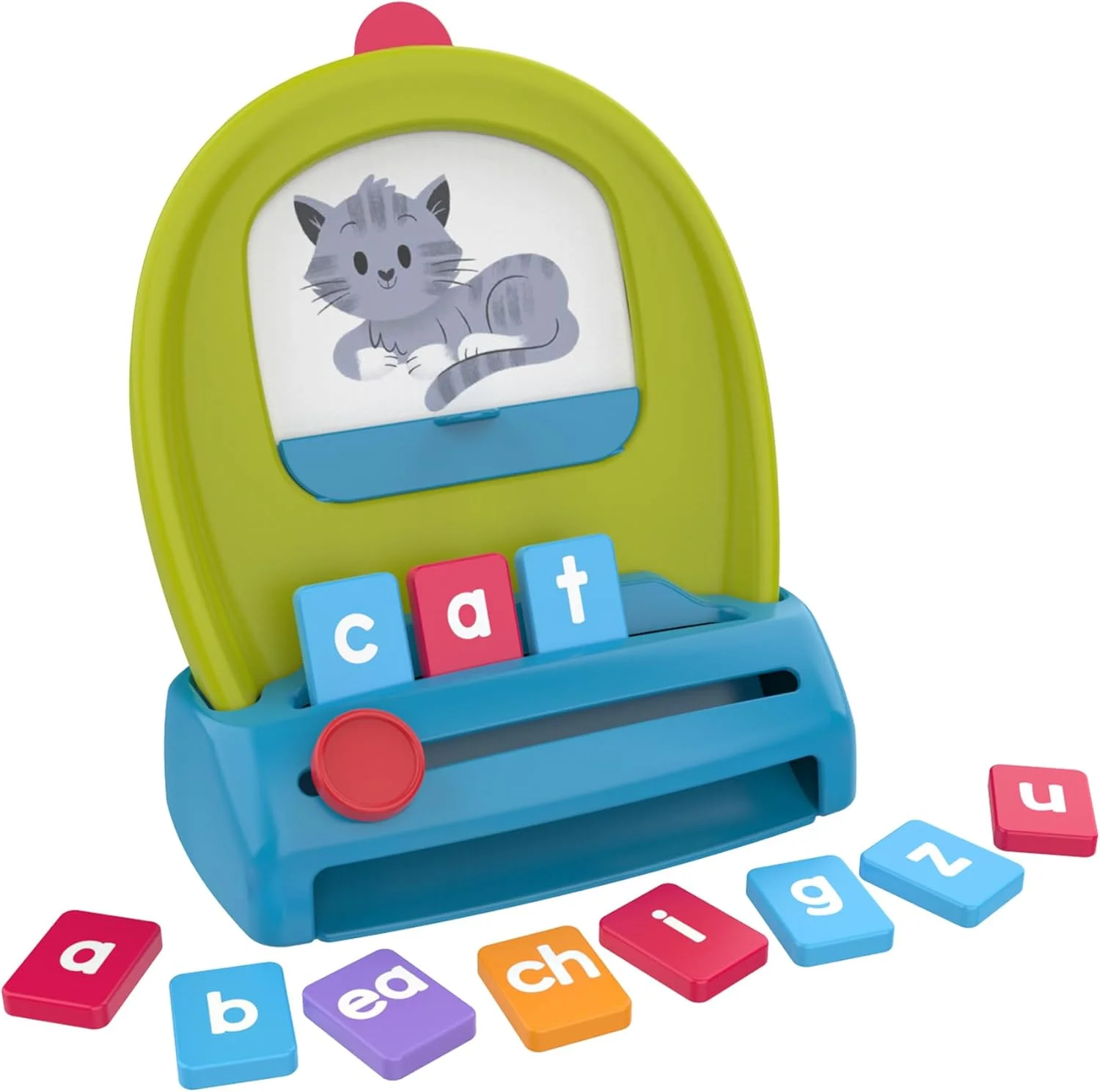 مجموعه ساخت کلمه آموزشی Spell & Drop - کارت های فلش کلمات پرکاربرد و بازی های CVC، فعالیت های ترکیب صداها برای آموزش خواندن و نوشتن به کودکان، حروف الفبا برای پیش دبستانی و مهدکودک برای سنین 4 سال به بالا