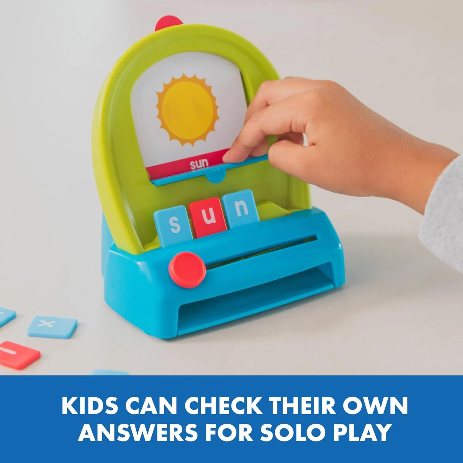 مجموعه ساخت کلمه آموزشی Spell & Drop - کارت های فلش کلمات پرکاربرد و بازی های CVC، فعالیت های ترکیب صداها برای آموزش خواندن و نوشتن به کودکان، حروف الفبا برای پیش دبستانی و مهدکودک برای سنین 4 سال به بالا