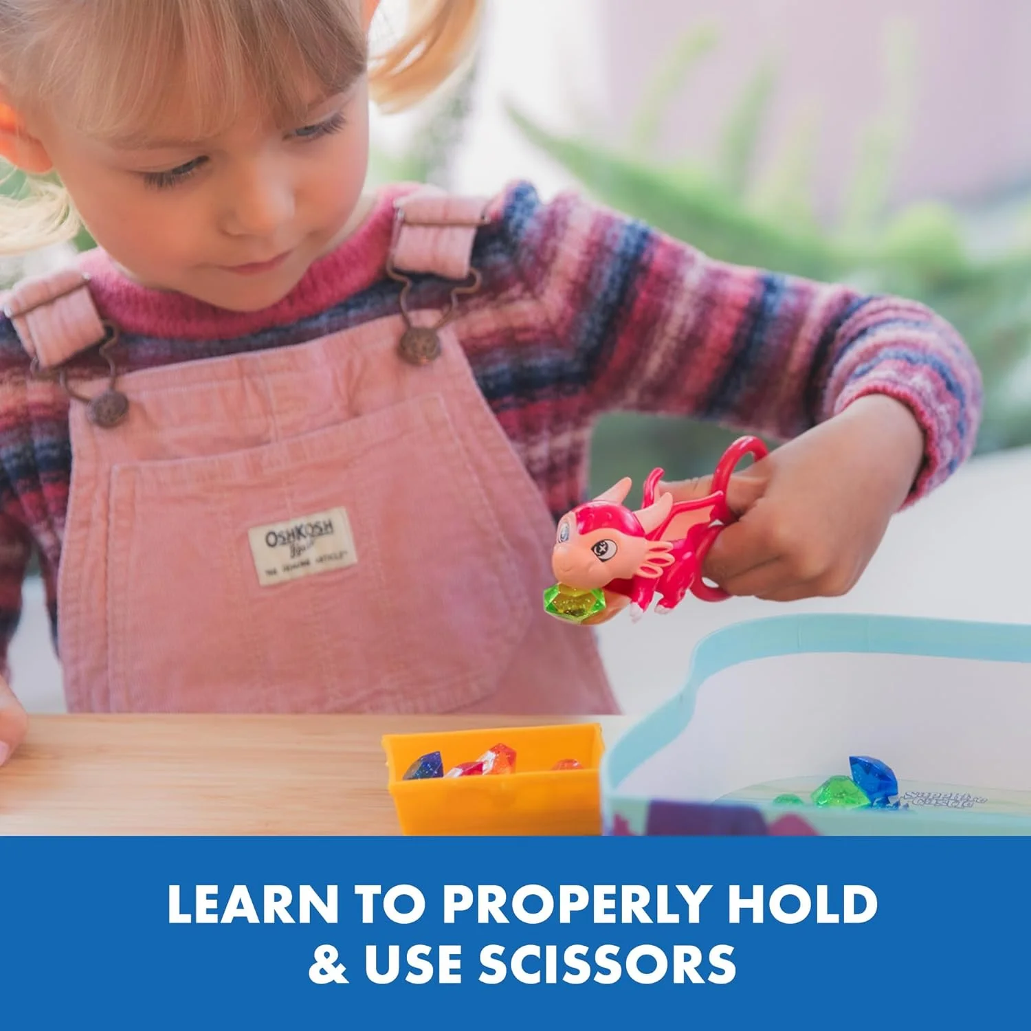 بازی آموزشی جستجوی جواهرات روبی - بازی تخته ای حرکتی ظریف برای کودکان پیش دبستانی، آموزش مهارت های قیچی و تطبیق رنگ، شب بازی خانوادگی سرگرم کننده، بازی های درمانی و اسباب بازی های موچین، برای 2-4 بازیکن بالای 3 سال