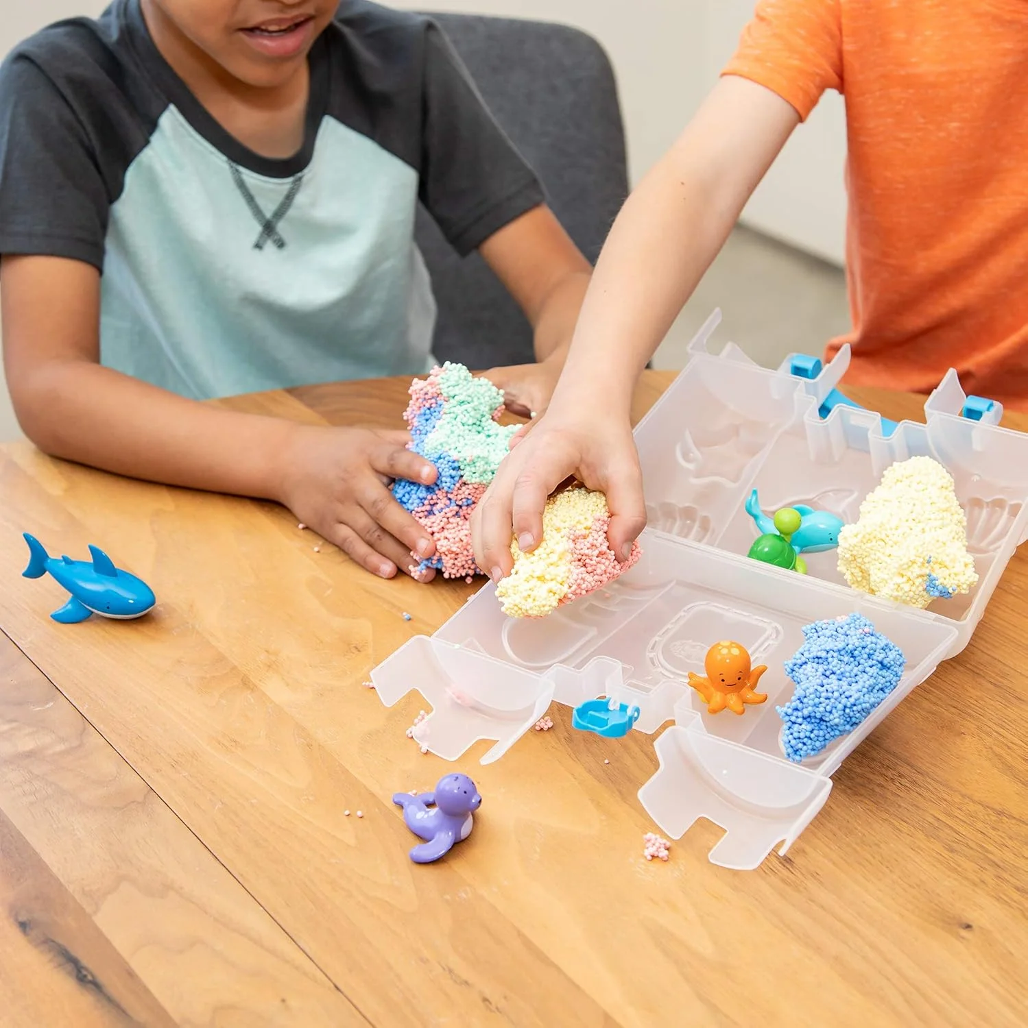 اسباب بازی آموزشی Playfoam Go! قلعه شنی نرم، اسباب بازی حسی و ضد استرس، مناسب برای سفر، برای کودکان 3 سال به بالا