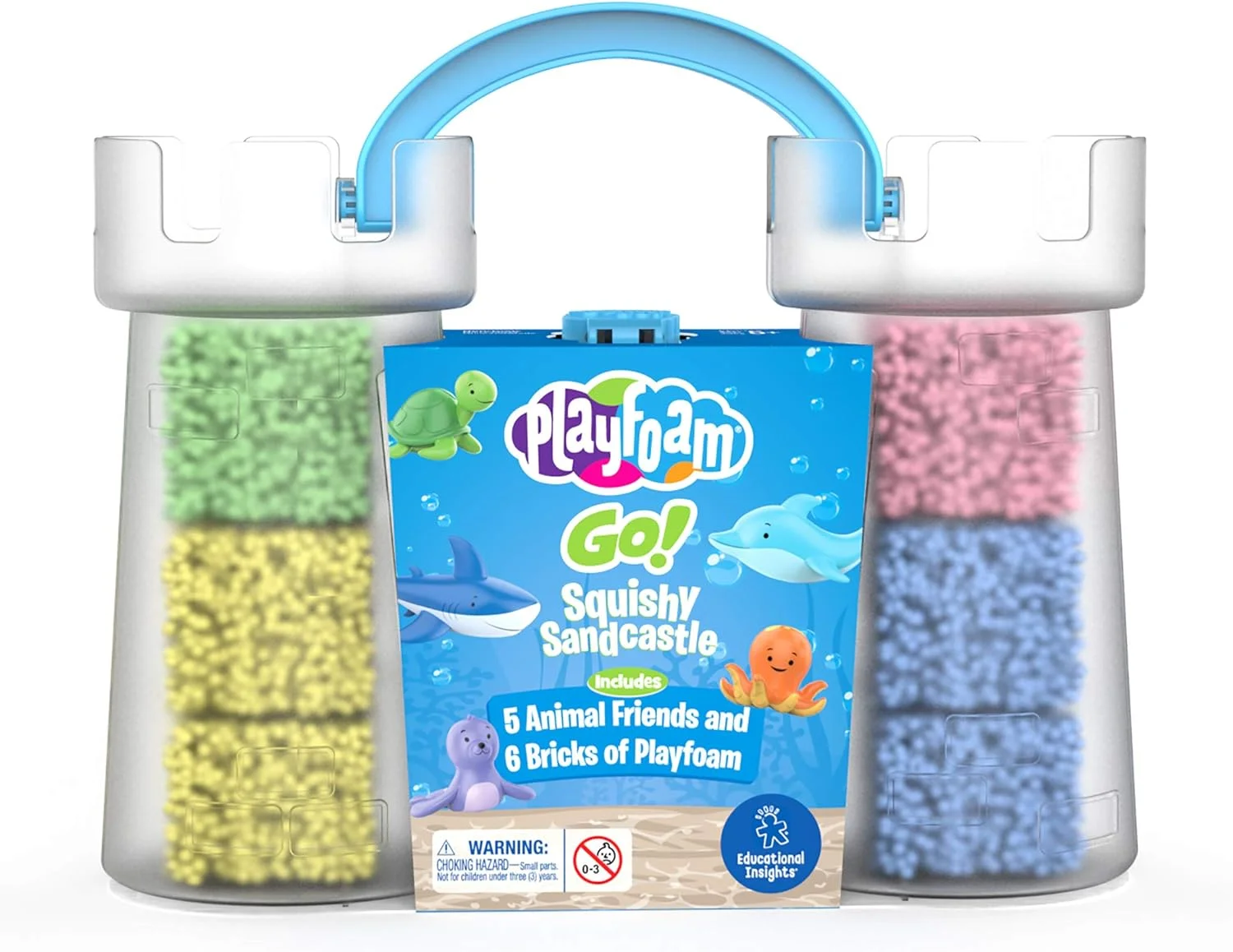 اسباب بازی آموزشی Playfoam Go! قلعه شنی نرم، اسباب بازی حسی و ضد استرس، مناسب برای سفر، برای کودکان 3 سال به بالا