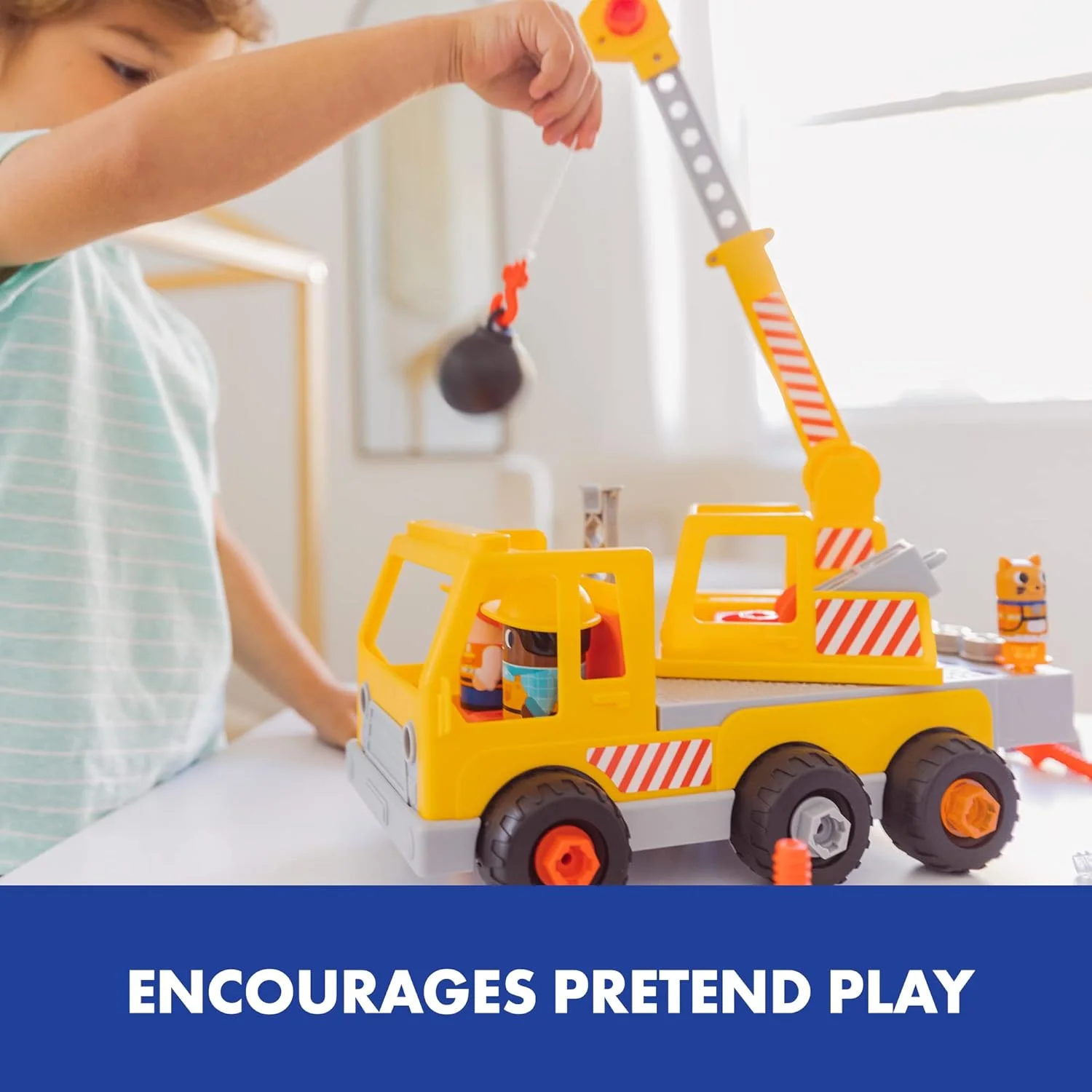 اسباب بازی آموزشی ساختنی جرثقیل Design & Drill Bolt Buddies به همراه دریل برقی اسباب بازی، اسباب بازی STEM پیش دبستانی، مناسب برای پسران و دختران 3 سال به بالا اسباب بازی آموزشی ساختنی جرثقیل Design & Drill Bolt Buddies به همراه دریل برقی اسباب بازی، اسباب بازی STEM پیش دبستانی، مناسب برای پسران و دختران 3 سال به بالا