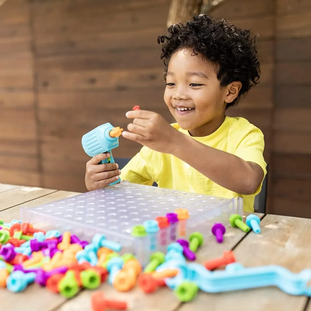 مرکز فعالیت طراحی و دریل آموزشی - اسباب بازی عالی STEM برای سنین 3-6 سال با دریل کاربرپسند مرکز فعالیت طراحی و دریل آموزشی - اسباب بازی عالی STEM برای سنین 3-6 سال با دریل کاربرپسند