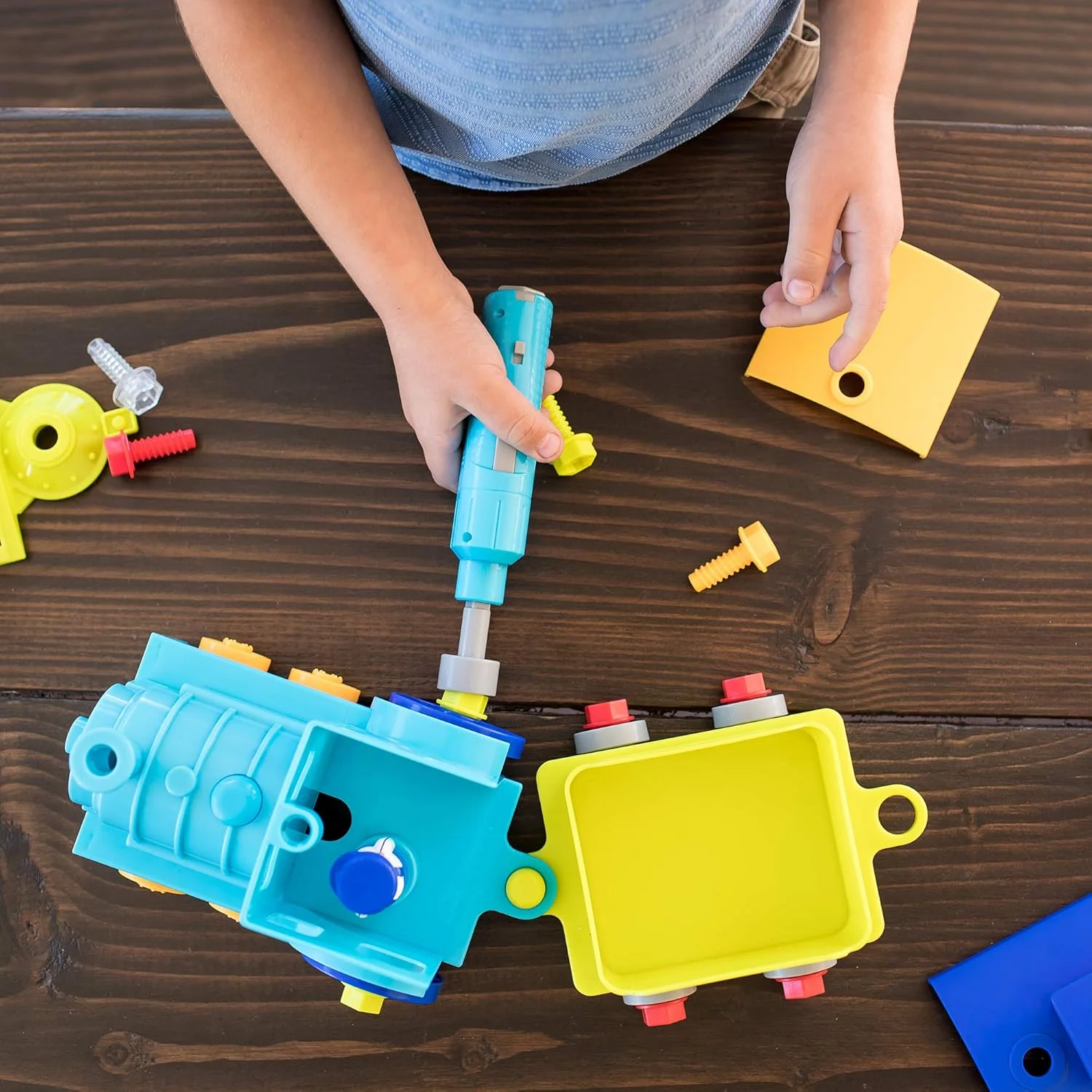 اسباب بازی آموزشی قطار Design & Drill - اسباب بازی دریل، یادگیری STEM، چندگانه اسباب بازی آموزشی قطار Design & Drill - اسباب بازی دریل، یادگیری STEM، چندگانه