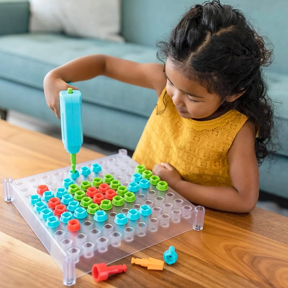 مرکز فعالیت طراحی و دریل آموزشی - اسباب بازی عالی STEM برای سنین 3-6 سال با دریل کاربرپسند مرکز فعالیت طراحی و دریل آموزشی - اسباب بازی عالی STEM برای سنین 3-6 سال با دریل کاربرپسند