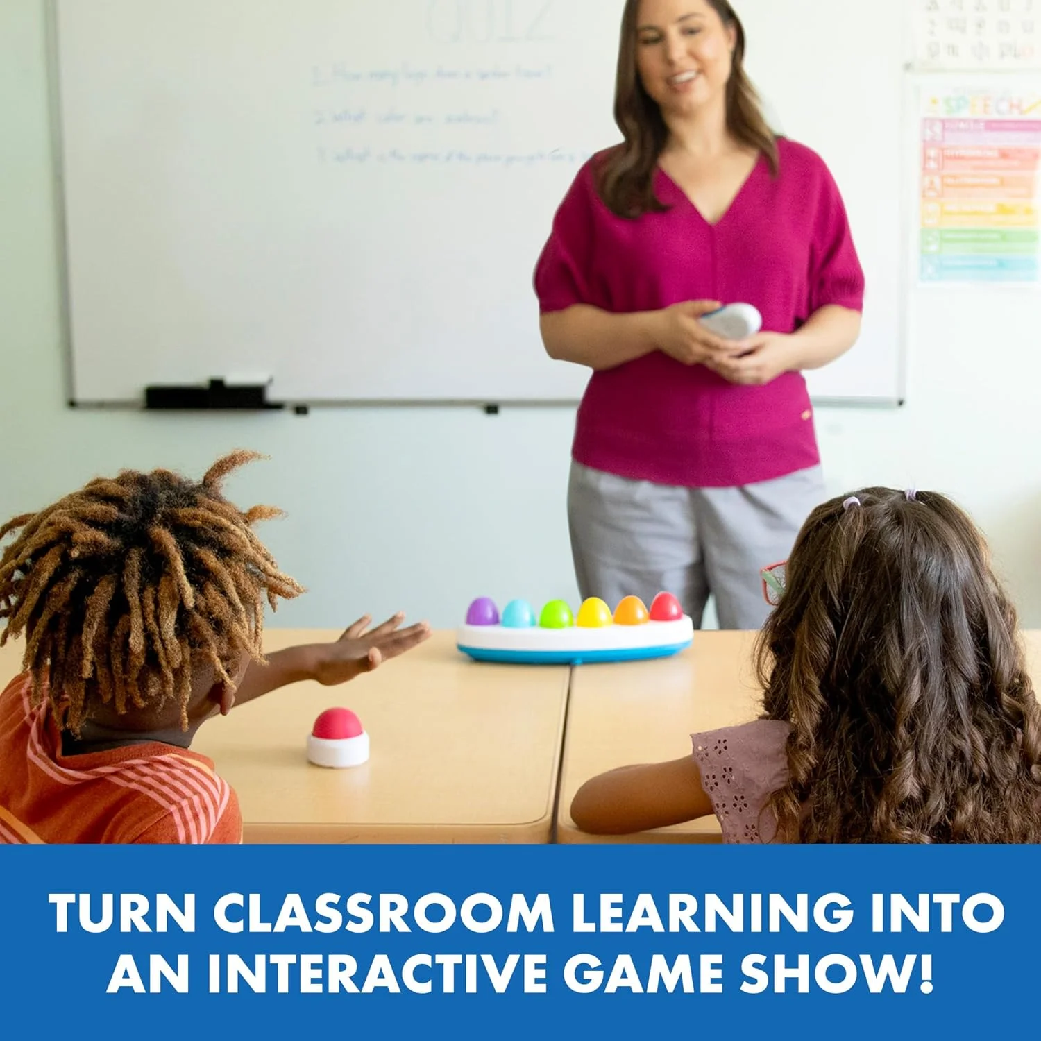 سیستم بازی تعاملی بی سیم Educational Insights با فرکانس 2.4 گیگاهرتز - بازی ها و زنگ های کلاسی، لوازم ضروری معلم و کلاس، لوازم بازگشت به مدرسه