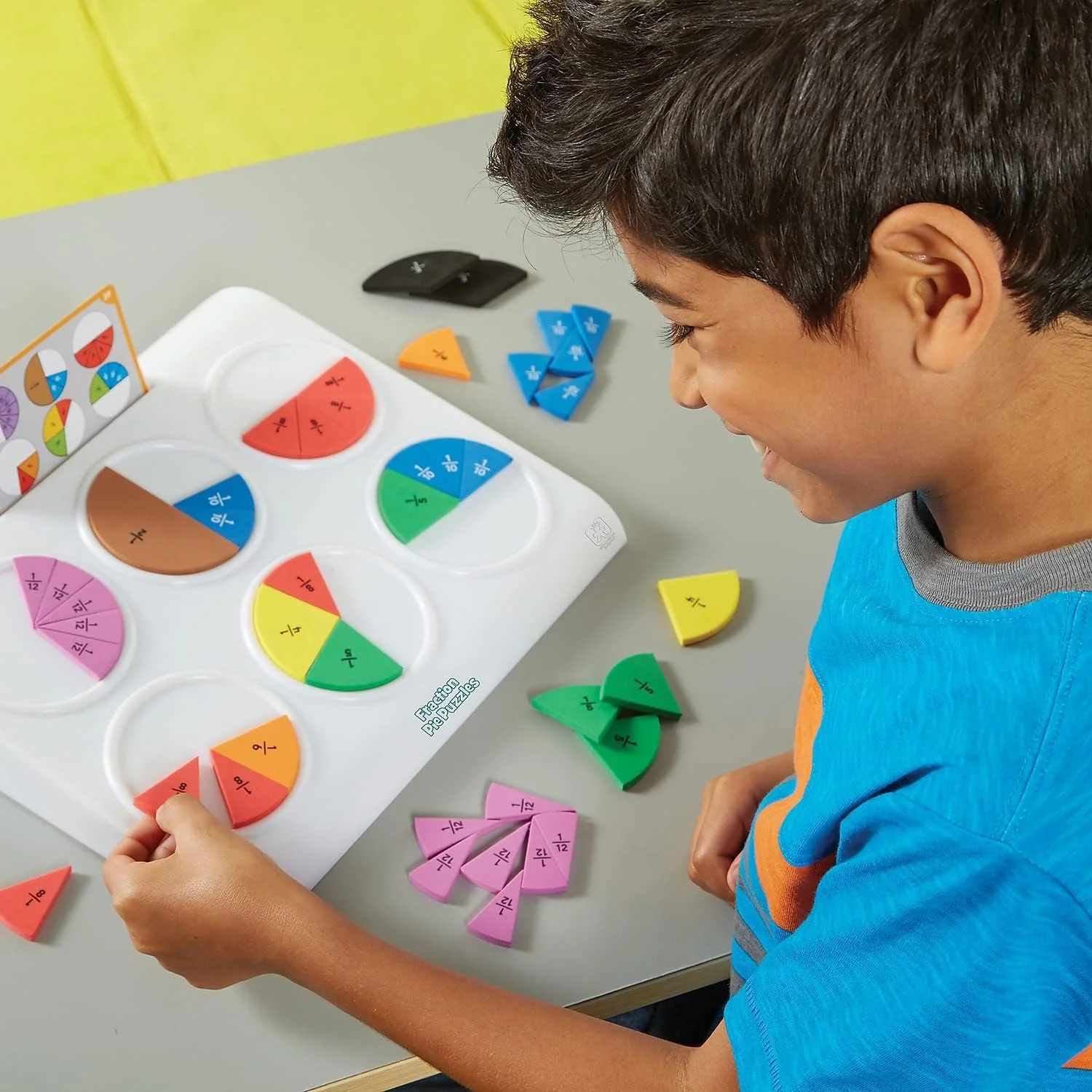 پازل های دایره ای آموزشی منابع یادگیری، چند رنگ، 33 x 29 سانتی متر پازل های دایره ای آموزشی منابع یادگیری، چند رنگ، 33 x 29 سانتی متر