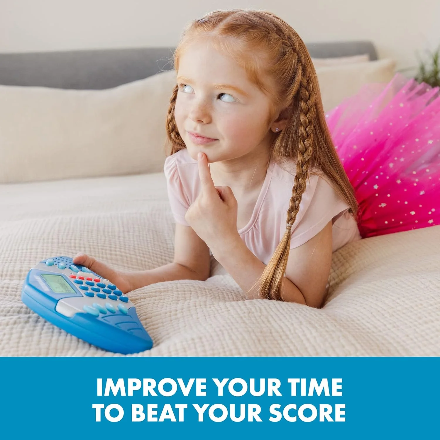 بازی آموزشی ریاضی MathShark، اسباب بازی یادگیری الکترونیکی دستی، 6 سال به بالا