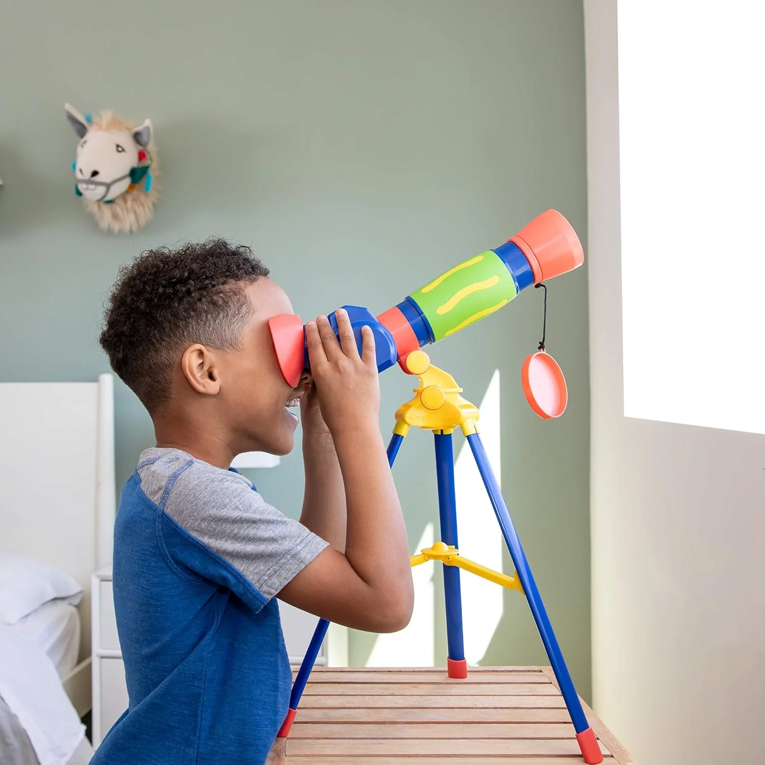 تلسکوپ آموزشی GeoSafari Jr. My First Kids، اسباب بازی STEM، هدیه برای کودکان 4 سال به بالا تلسکوپ آموزشی GeoSafari Jr. My First Kids، اسباب بازی STEM، هدیه برای کودکان 4 سال به بالا